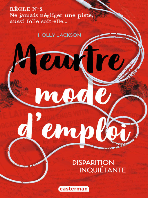 Title details for Disparition inquiétante by Holly Jackson - Available